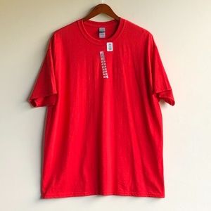 Gildan Short Sleeve Tee Red XL New Patriotic Sports Holiday
